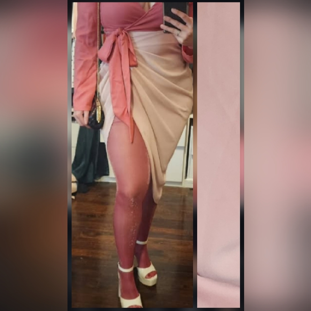 ❤️ 5/$25 SHEIN Pink Midi Skirt